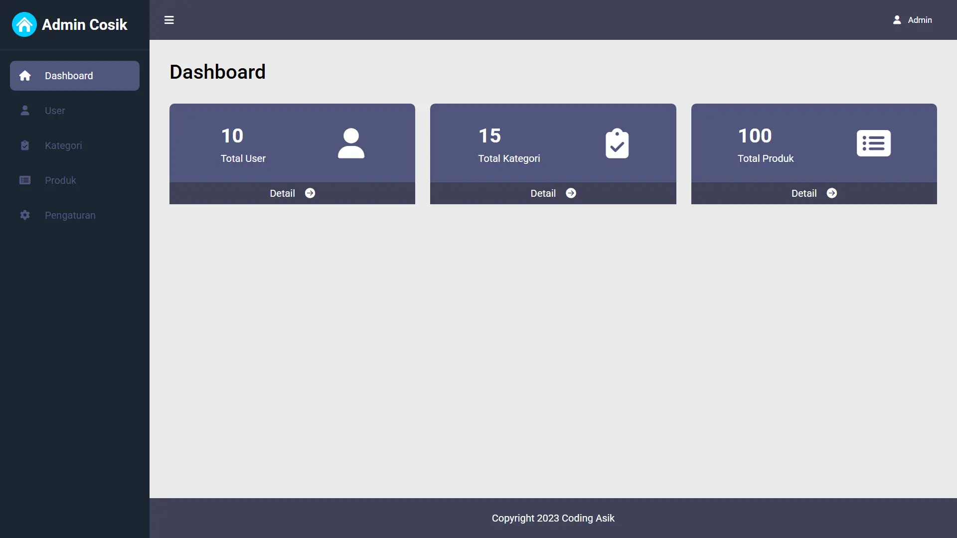 Admin Page