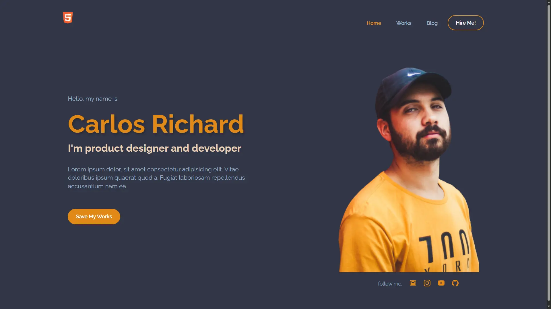 Portfolio Hero Page