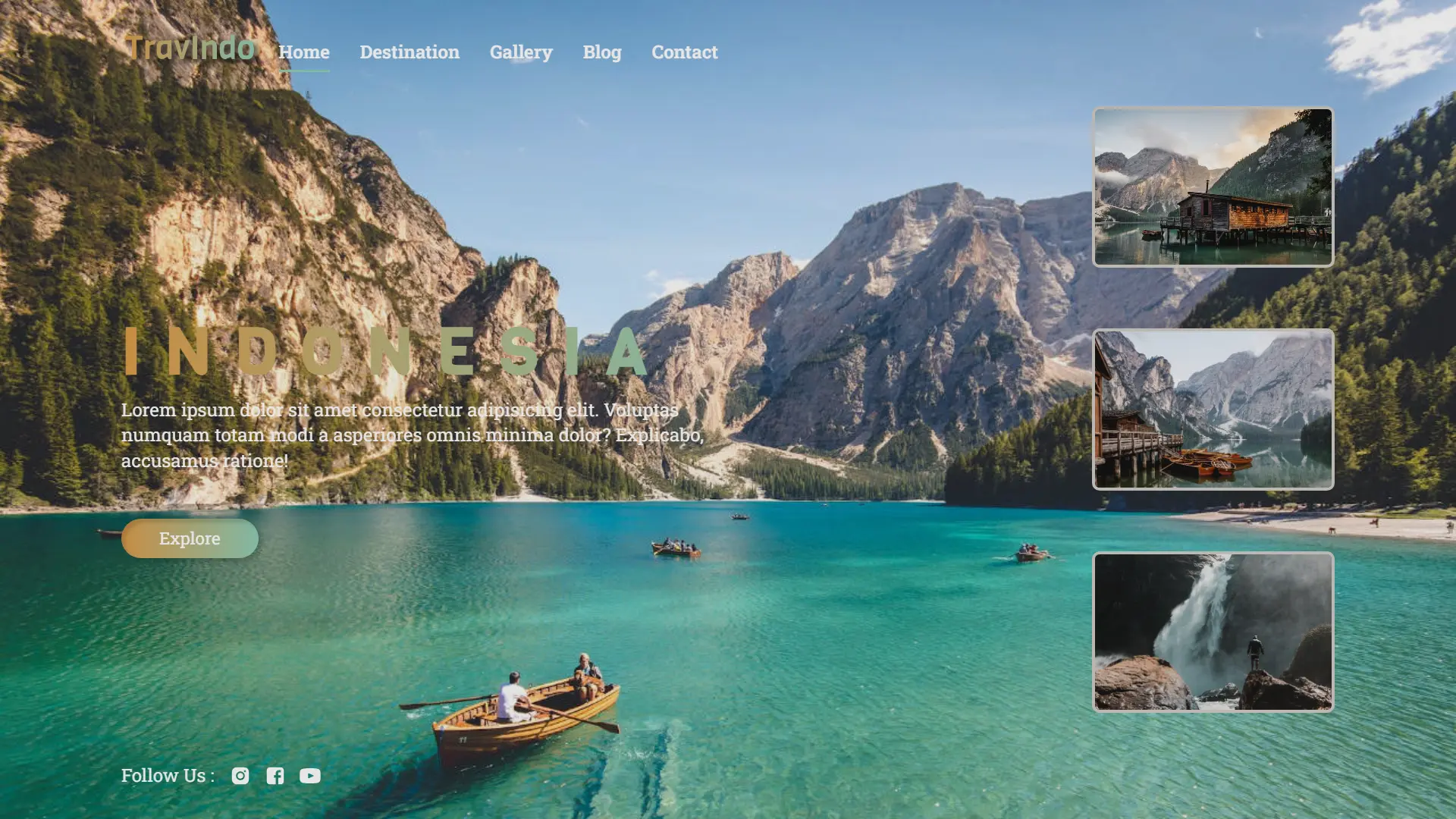Travel Hero Page