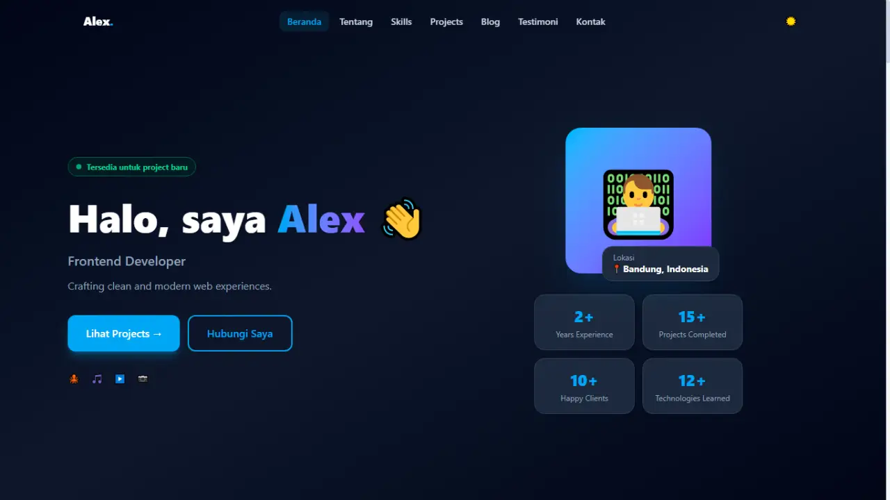 Portfolio Website React