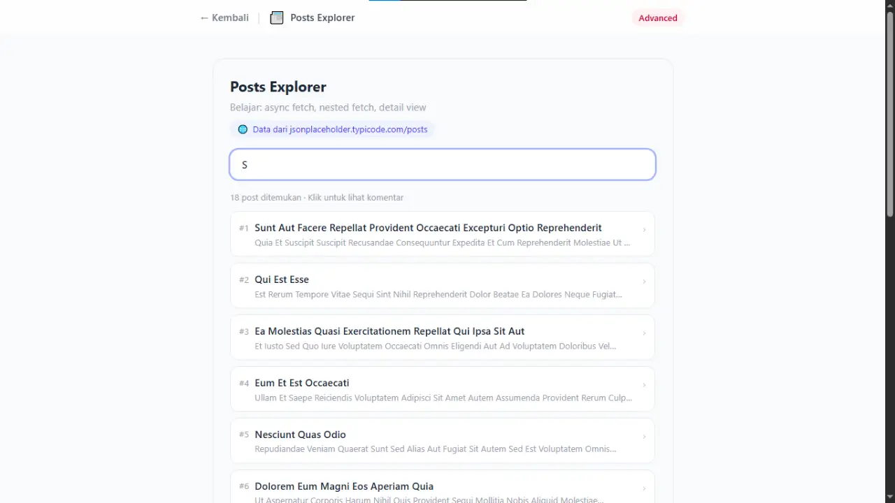 Posts Explorer