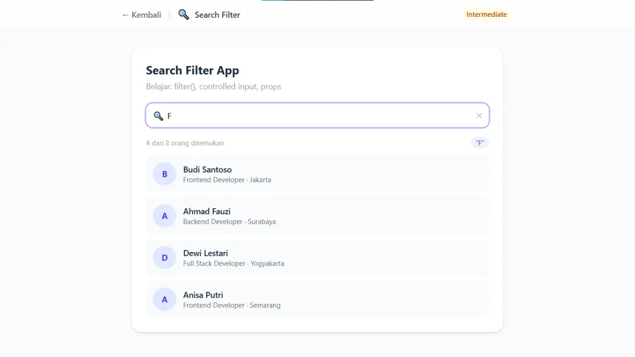 Search & Filter App