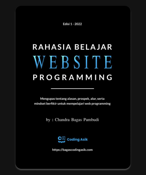 Ebook Rahasia Belajar Website Programming